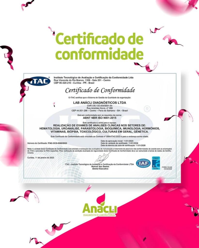 Anácli recebe Certificado de Conformidade, elevando padrões de qualidade